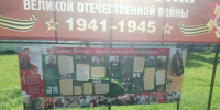 В центральном парке вандалы испортили баннер, посвящённый памяти П. М. Фитина. - Шатровский муниципальный округ