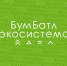 На изображении: на зеленом фоне беля надпись "БумБатл" экосистема - Коркинский муниципальный округ