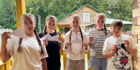 Дети из лагеря «Олимпиец» поддержали участников СВО - Мензеля