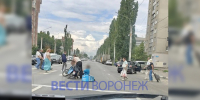 Воронежцы сообщили о сбитом на пешеходном переходе курьере - ГТРК Воронеж