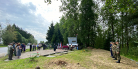 В Гатчинском округе перезахоронили останки девяти советских воинов - Гатчинская служба новостей