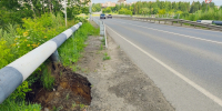 В Кирово-Чепецке ливнем размыло обочину на одной из улиц - Prochepetsk.ru