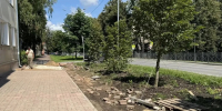 На улице Ленина по обращениям жителей благоустраивают пешеходную зону - Администрация Наро-Фоминского г.о.