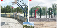 БЫЛО. Прежняя хоккейная коробка в школе № 19 активно использовалась, но уже устарела морально и физически... СТАЛО. ...и на ее место пришла современная многофункциональная спортивная площадка. Фото nowch.cap.ru - Ни в сказке сказать, ни пером описать. Дюжина новочебоксарских образовательных учреждений преображается к учебному году: - Газета Грани