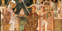papa-rimskiy-lev-ix-i-patriarh-konstantinopolskiy-mihail-kirulariy - ЗА Новомосковск