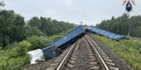 В Пермском крае размыло железнодорожные пути: с рельсов сошли пять вагонов - Новости Перми PermNews.Ru