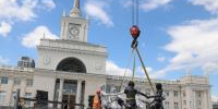 В Центральном районе на фонтане «Детский хоровод» установлена центральная фигура - Город Волгоград