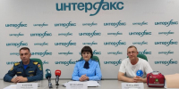 Пресс-конференция. Фото пресс-службы ГУ МЧС по Иркутской области - Irk.Ru