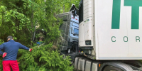 Пожарные Прионежья ликвидировали последствия ДТП с грузовиком - StolicaOnego.Ru