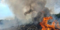 В Волжском районе горит свалка мусора - SamaraGIS.Ru