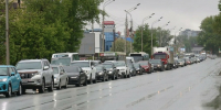 Пробка на Павловском тракте / Фото: amic.ru / Екатерина Смолихина - ИА Амител
