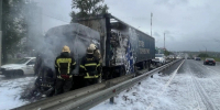 Во Владимире на улице Куйбышева вспыхнул большегруз - Progorod33.Ru