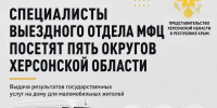 Выездное обслуживание МФЦ пройдёт в пяти округах Херсонской области - Представительство Херсонской области в Республике Крым
