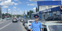 В Октябрьском районе казаки заступили на дежурство у АЗС - Октябрьский район