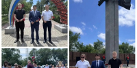В День памяти и скорби, члены Поискового отряда «Казначей‑56» УФК по Оренбургской области приняли участие в памятной церемонии возложения цветов к мемориалу «Вечный огонь» - УФК по Оренбургской области