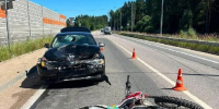 Под Истрой подросток на питбайке столкнулся на перекрёстке с автомобилем - РТВ-Подмосковье