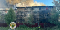 Площадь пожара на складе в Серпухове составила 4 тыс "квадратов" - M24.Ru