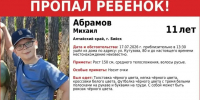 Объявление о пропаже ребенка в Бийске / Фото: "СпасАлтай" - ИА Амител