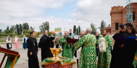 Епископ Тарасий совершил освящение креста и купола для балашовского храма в честь апостола и евангелиста Иоанна Богослова - Балашовская Епархия