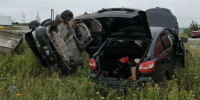 Жесткая авария под Сызранью: одна из машин завалилась на бок - КТВ-ЛУЧ