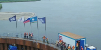 Проведена речная операция по выводу второго коффердама Ленского моста - Минтранс РС(Я)