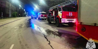 Ночью в Новосибирске случился пожар на территории стадиона «Спартак» - Gorsite.Ru