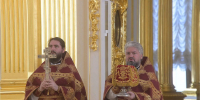 В Большой церкви Зимнего дворца почтили память Царской семьи - Свято-Троицкая Александро-Невская Лавра
