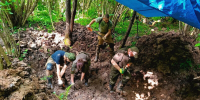 Одинцовские поисковики завершили очередной этап раскопок в окрестностях села Михайловское на Опариной Горе - Городской округ Одинцово