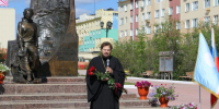 Настоятель Серафимовского храма поздравил жителей Удачного с Днем города и Днем алмазодобытчика - Якутская и Ленская епархия