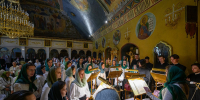 Академия почтила память преподобного аввы Сергия за соборными богослужениями - Духовная академия