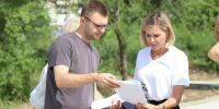 Депутат думы Иркутска Елена Красноштанова проверила работы по обустройству сквера Будущего Пресс-служба думы Иркутска - IrkutskMedia.Ru