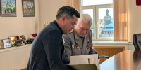 1 Глава округа Александр Русанов  встретился с Героем Советского Союза Геннадием Зайцевым. - Администрация Соликамского г.о.