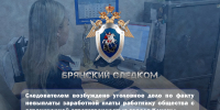 Следователем возбуждено уголовное дело по факту невыплаты заработной платы работнику общества с ограниченной ответственностью города Клинцы - Следственный комитет