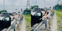 Балерина НОВАТа станцевала адажио в очереди на заправку в Новосибирске и стала звездой соцсетей - ИД Новости Югры