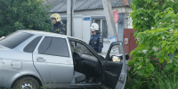 Водитель Mazda врезался в бетонную опору ЛЭП в райцентре под Воронежем - Обозреватель.Врн