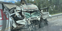ДТП с фурами, 307 км М1, Сафоновский округ, фото vk.ru id58955861 - О чём Говорит Смоленск