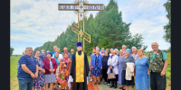 В Нижнечеремошном освятили Поклонный крест - Краснозерский район