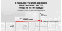 С 23 июля ограничат движение транспорта на участке улицы 40-летия Победы - 24Krasnodar.Ru