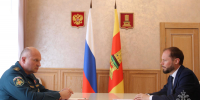 Глава МЧС России провел рабочую встречу с врио губернатора Тверской области - ГУ МЧС России по Пермскому краю