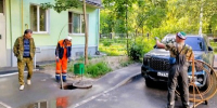 Порядка 30 канализационных колодцев промыли в Королеве за неделю - Правительство Московской области