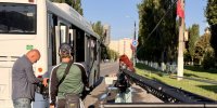 ijfwjfwqfj2207Сегодня утром на съёмках «Белгородской рапсодии» снимали сцену атаки дрона на автобус - Мир Белогорья