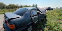 В Шадринском округе перевернулся автомобиль - Shadr.Info