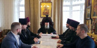 Митрополит Корнилий возглавил совещание в епархиальном управлении - Архангельская епархия