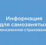 Фонд пенсионного и социального страхования РФ по Новосибирской области разъясняет о пенсионном страховании самозанятых - Куйбышевский район