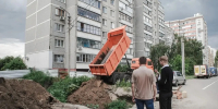 В Курске продолжают замену коллектора на улице Гагарина - Курская правда