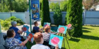 Мы рисовали спелый сахарный арбуз - Центр соцобслуживания населения