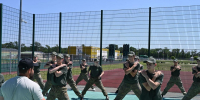 В военно-патриотическом центре «Патриот» состоялось торжественное открытие третьей смены в период летних школьных каникул - Департамент по делам казачества, военным вопросам и работе с допризывной молодежью