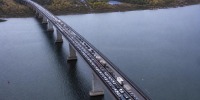 Пробка длиной 5 км сковала мост через Каму в Набережных Челнах - ProKazan.Ru