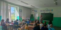 Урок безопасности в ДОЛ «Ромашка» при школе с. Пионер - Кузнецкий район