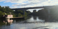 Днепр в Смоленске, вид на мост, поиски водолазами, фото vk.ru divers.dobrotvorec - О чём Говорит Смоленск